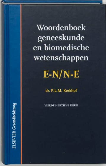 Woordenboek geneeskunde en biomedische wetenschappen E-N/N-E, Boeken, Verzenden, Zo goed als nieuw, P.L.M. Kerkhof