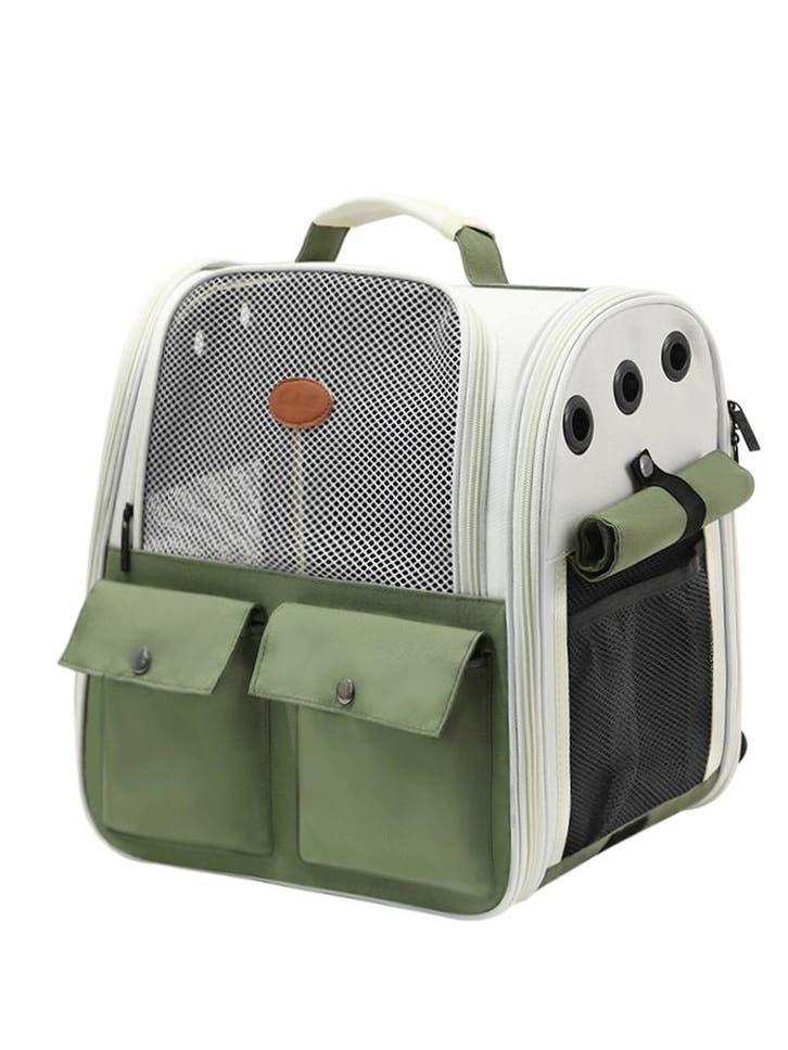 Kattentas - Huisdierentas - Groen - Reistas Kat Rugzak Reist, Verzamelen, Overige Verzamelen, Verzenden