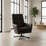 Leren draaifauteuil Central - Granada Graphite, Ophalen of Verzenden