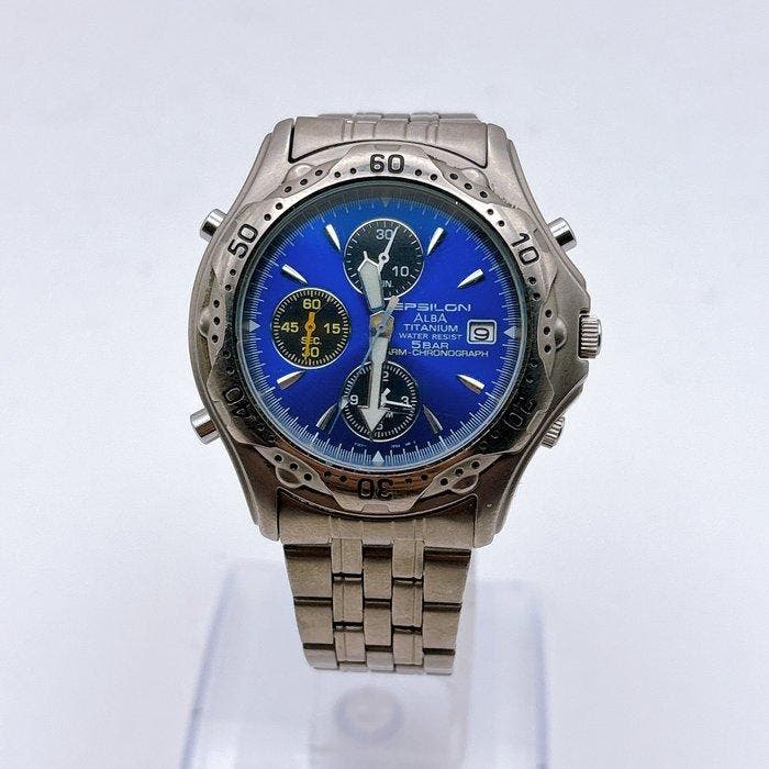 Seiko - EPSILON ALBA - Zonder minimumprijs - V182-7020 -, Bijoux, Sacs & Beauté, Montres | Anciennes | Antiquités
