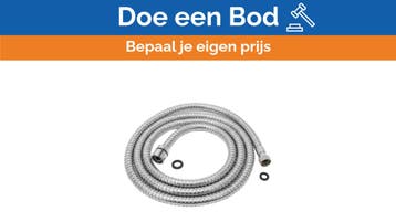 Bieden: Guiseppe 3/8 inch - 1/2 Inch 200cm Stainless Steel, Ophalen of Verzenden, Nieuw