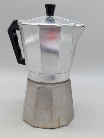 Fornuis - Vintage espressiekoker – moka-kannetje - Aluminium