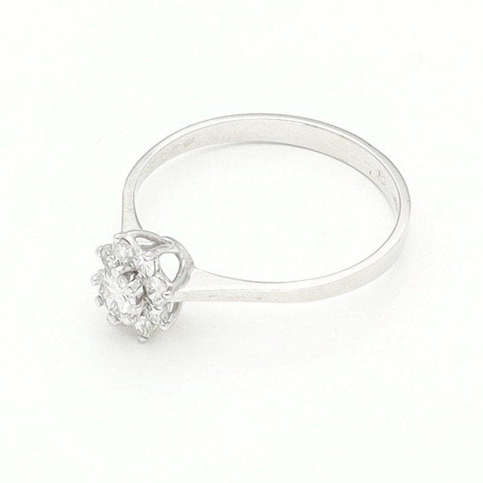 Ring - 18 karaat Witgoud Diamant (Natuurlijk), Bijoux, Sacs & Beauté, Bagues
