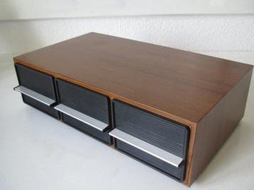 Ladekast (4) - Vintage opbergsystemen voor cassettebandjes -
