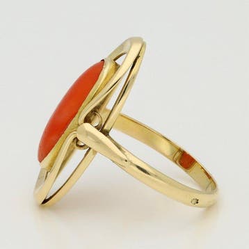 Ring - 14 karaat Geel goud, Handtassen en Accessoires, Ringen, Nieuw