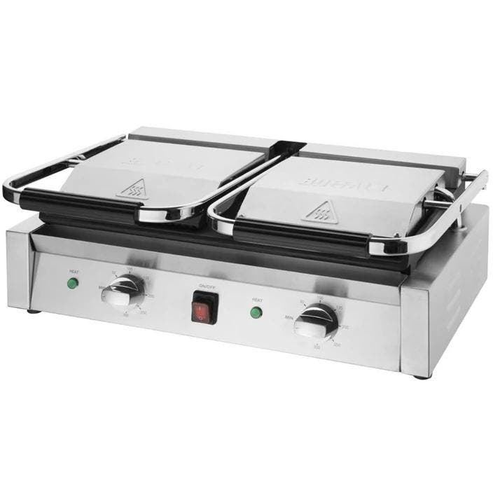 Contact-/Paninigrill | BISTRO | Dubbel | Glad/Gegroefd, Articles professionnels, Horeca | Équipement de cuisine, Envoi
