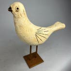 Ewa Budzowska - sculptuur, The bird- big- (with 24carat, Antiek en Kunst