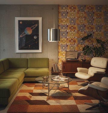 Max Sauze - Plafondlamp - Ruimtevaarttijdperk, jaren, Antiek en Kunst