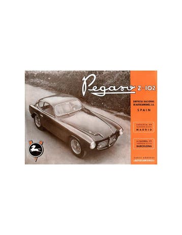 1953 PEGASO Z-102 LEAFLET ENGELS