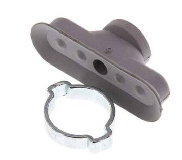 45x15mm Ovaal vlak NBR Grijs Vacuümzuignap Slag 3mm Oorklem, Doe-het-zelf en Bouw, Verzenden, Nieuw