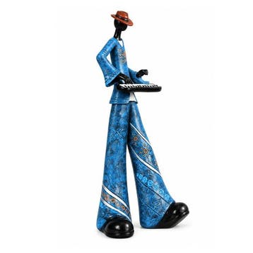 Decoratief ornament - Handcrafted Jazz Musician Sculpture, Antiquités & Art