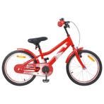 vidaXL Kinderfiets 18 Inch voor 5-7 jaar oud Rood, Verzenden
