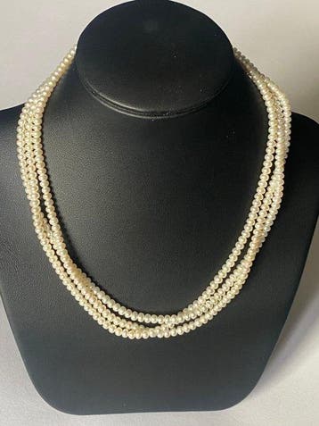 Collier - 18 carats Or jaune Perle