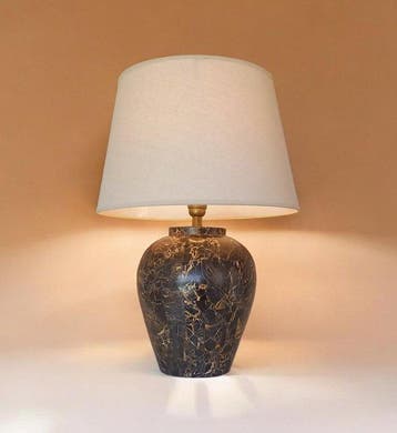 Lamp - Chic - Exclusief Model - Marmerimitatie - Keramiek