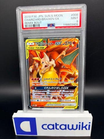 Pokémon - 1 Graded card - Charizard & Braixen GX 008/064 PSA, Nieuw