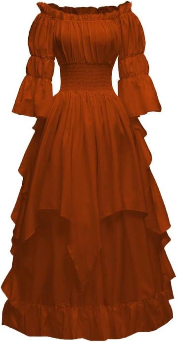 Vintage stijl jurk pofmouwen | Retour deal | Nu -33%, Kleding | Dames, Viking Choice, Verzenden, Zo goed als nieuw