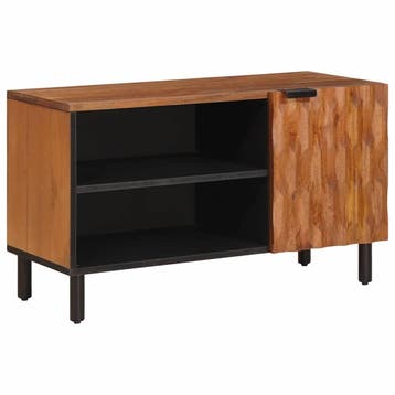 vidaXL TV Kast met opslag Acacia Bruine Afwerking 80 x 33 x, Verzenden