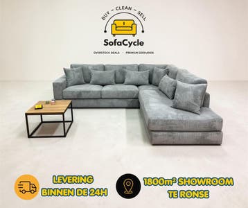 Overstock Deal SofaCycle  - Chateau dax Hoekzetel - ribstof, Ophalen of Verzenden