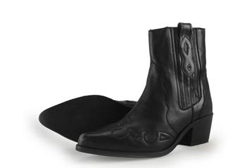 Manfield Cowboy laarzen in maat 38 Zwart, Verzenden