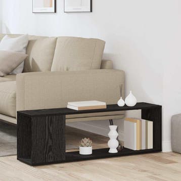 vidaXL Tv-meubelset 100 x 24 x 63 cm Zwart Bewerkt hout, Verzenden