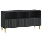 vidaXL TV Kast met lade Zwart 102 x 34,5 x 50 cm Bewerkt, Verzenden, Nieuw