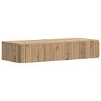 vidaXL Wandgemonteerde Zijtafel Artisanaal eiken 87,5 x 34,5, Verzenden, Nieuw