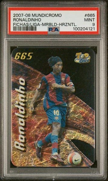 2007-08 Mundicromo *Ronaldinho* #665 - MARBLED RD Corners -, Nieuw