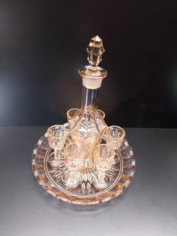 Karaf (8) - Glas - Likeurset, Antiek en Kunst