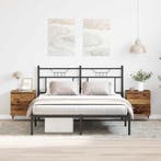 vidaXL Nachtkastje met lade 2 pcs Oudhout 40 x 35 x 50 cm, Verzenden, Nieuw