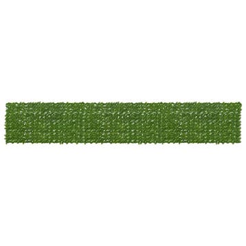 vidaXL Balkonscherm met bladeren Groen en Geel 600 x 100 cm, Verzenden, Nieuw