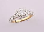 Ring - 14 karaat Geel goud - 2.88ct. tw. Diamant (Lab-grown)