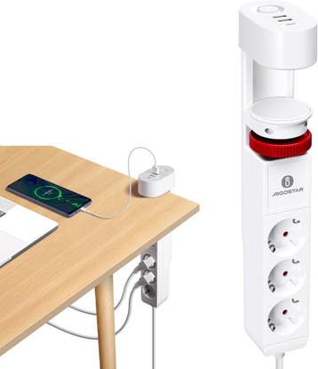 Stekkerdoos met USB - Verlengsnoer - Verlengkabel - 1,4M - W, Verzenden, Nieuw