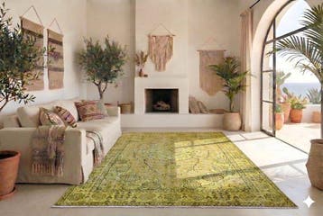 Jaune vintage - Tapis - 265 cm - 165 cm - avec certificat, Nieuw