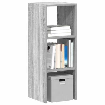 vidaXL Boekenkast stapelbaar 30x30x80 cm bewerkt hout grijs, Verzenden, Nieuw
