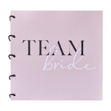 Bruiloft Gastenboek Team Bride 20cm, Verzenden
