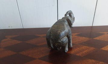 P. Chenet - Beeld, Olifanten - 9 cm - Brons, Antiquités & Art