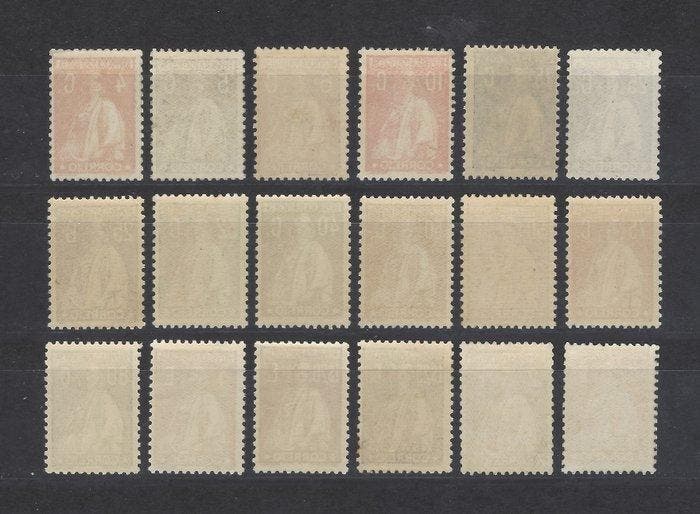 Portugal 1930 - Ceres volledige serie - Mundifil nº 495/512, Timbres & Monnaies, Timbres | Europe | Espagne