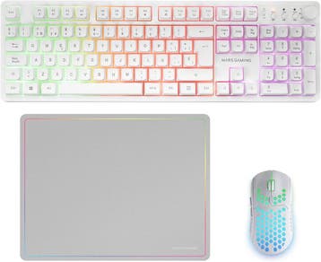 Draadloze Gaming Set Wit | Tweede Kansje | OP = OP, Computers en Software, Multimediatoetsen, Verzenden, Zo goed als nieuw, Draadloos