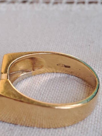 Ring - 18 karaat Geel goud, Witgoud, Nieuw