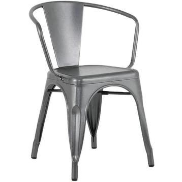Stoelen | BISTRO CURVE | Staal | Donkergrijs | In-/Outdoor, Verzenden, Nieuw in verpakking