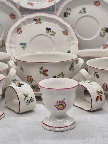 Eetservies - Villeroy & Boch – Petite Fleur Suppentassen-Set, Antiek en Kunst