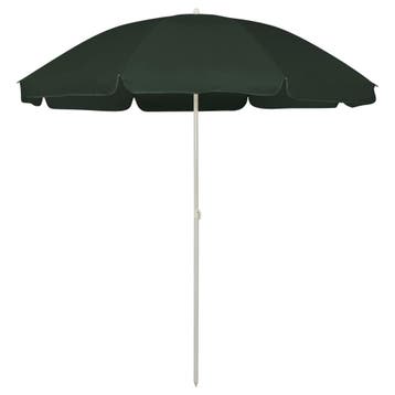 vidaXL Strandparasol 240 cm groen, Tuin en Terras, Verzenden, Nieuw