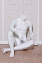 *TIP*  Zittende herenfiguren van merk gruppo corso in wit, Ophalen of Verzenden