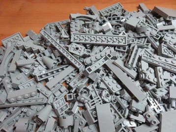 Lego Briques - 1000 Stuks Lego Light Bluish Gray ( kleur )