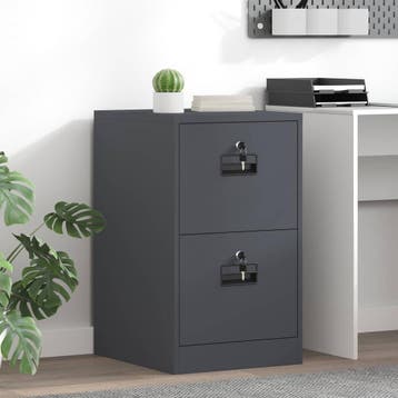 vidaXL Bestandkast Antraciet 44 x 50 x 74,5 cm Koudgewalst, Verzenden