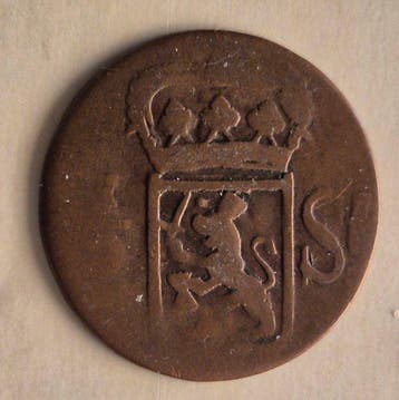 Nederland. Willem I. 1/2 Stuiver 1822 (Zonder minimumprijs)
