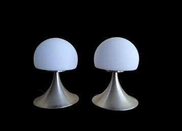 Tafellamp (2) - Opaline glas, Antiek en Kunst