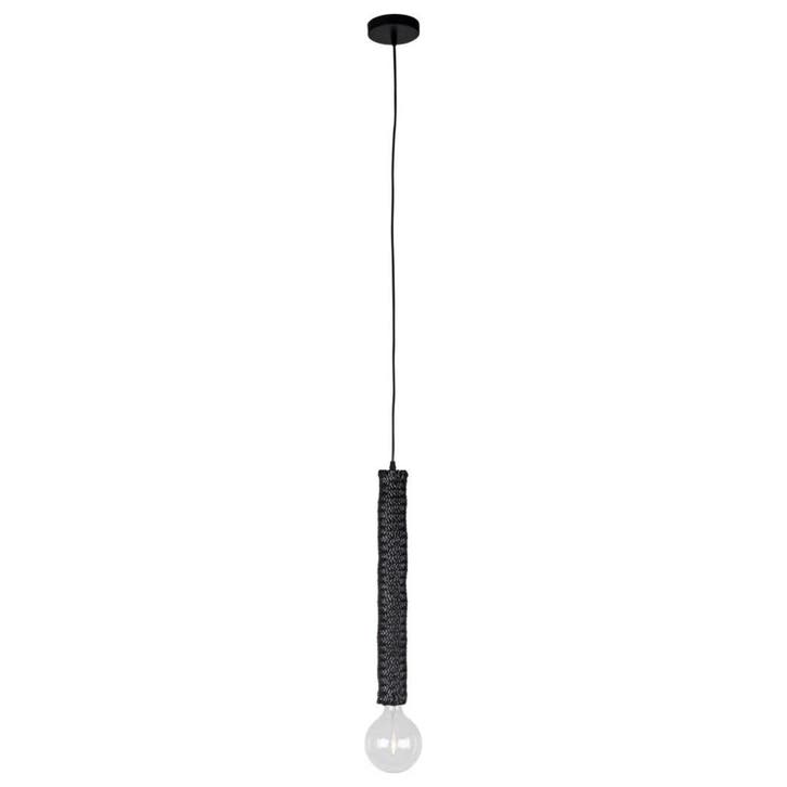2dekans | Dutchbone Tan Hanglamp Zwart - 230 V - 12x12x150cm, Huis en Inrichting, Lampen | Hanglampen, Ophalen of Verzenden