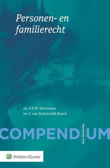 Compendium van het personen- en familierecht 9789013156027, Verzenden, Gelezen, S.F.M. Wortmann