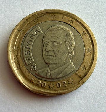 Spanje. 1 Euro 2002 With Mint Error Coin (Zonder